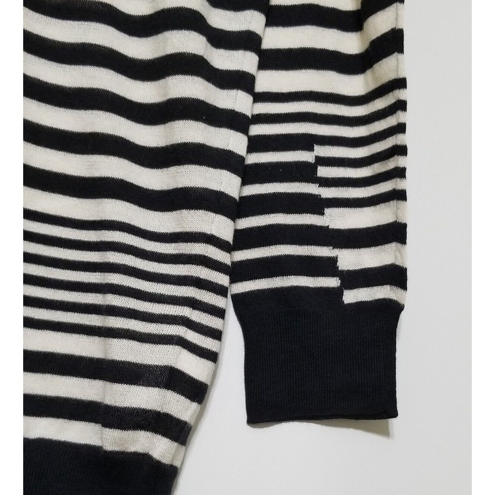 Vince Oversized Striped Crewneck Sweater Cotton Silk Cashmere NWT Size S $245 - Picture 11 of 16